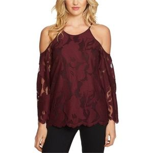 1.STATE Lace Off The Shoulder Blouse